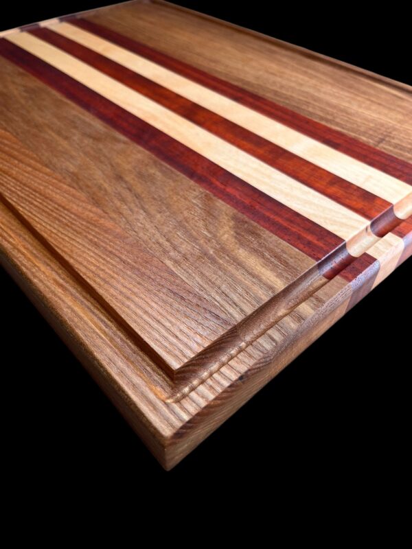 Houtensnijplank colour 40x30x2.5cm (Iepen, Padoek en Beukenhout)