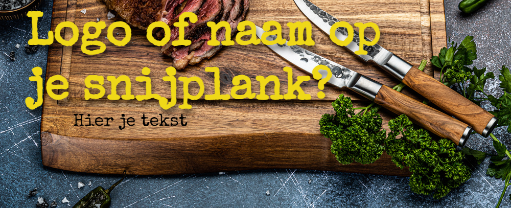 Snijplank met logo